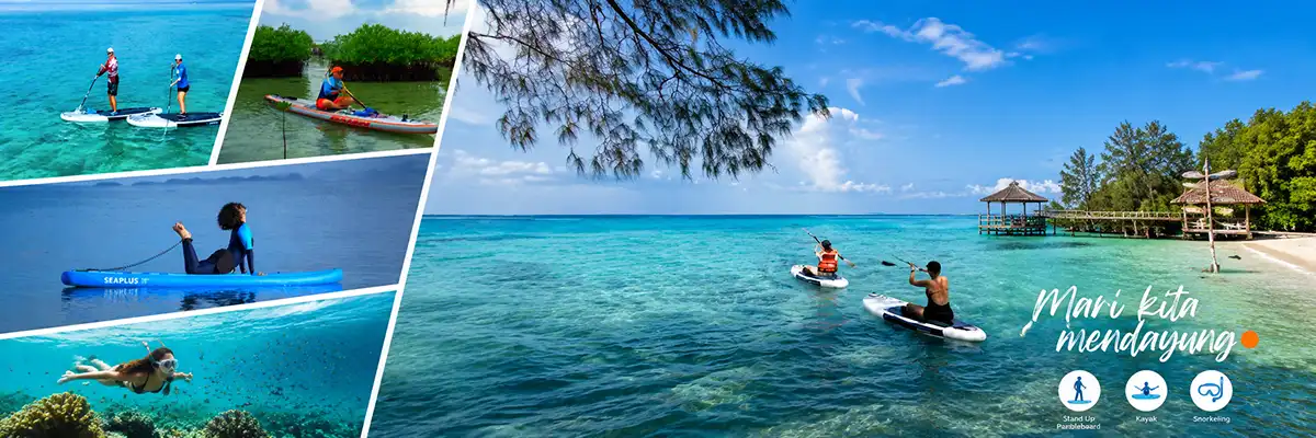 Suasana tenang Desa Laguna Pulau Seribu untuk liburan privat